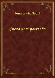 : Czego nam potrzeba - ebook